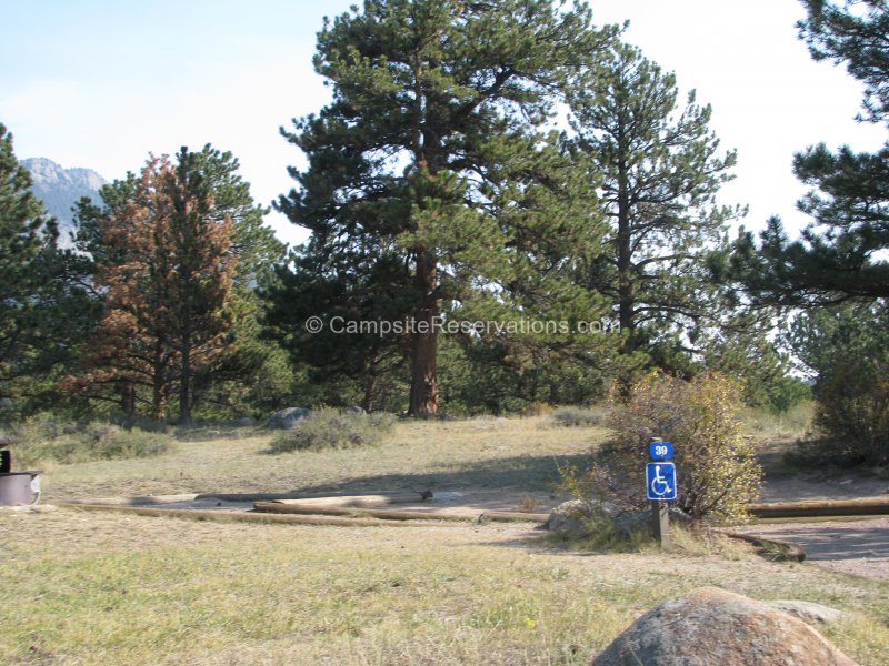 Campsite 039 in Moraine Park Campground at Rocky Mountain National Park